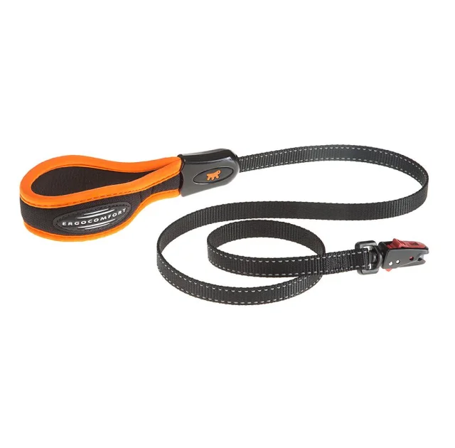 Повідець Ferplast Ergofluo Matic G15 / 120 Orange для собак з автоматичним карабіном, 15 мм, 120 см
