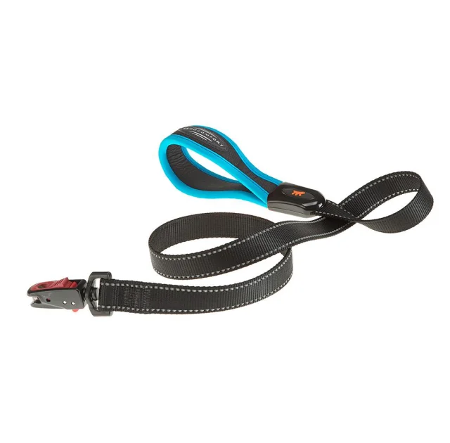 Повідець Ferplast Ergofluo Matic G25 / 120 Blue для собак з автоматичним карабіном, 25 мм, 120 см