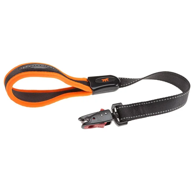 Повідець Ferplast Ergofluo Matic GM25 / 55 Orange для собак з автоматичним карабіном, 25 мм, 55 см