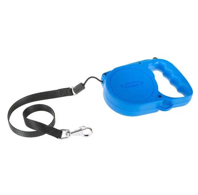 Автоматичний поводок-рулетка для собак до 40 кг Ferplast Flippy Regular Large Blue, синій, 5 м