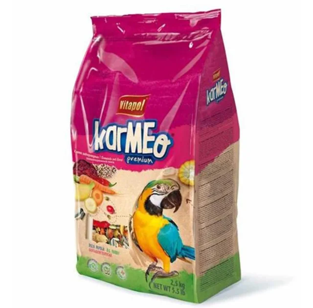 Корм Vitapol Karmeo повнораціонний, для великих папуг, 2.5 кг