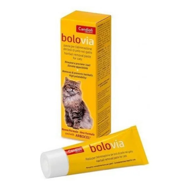 Паста Candioli Bolo Via шерстевыводящая для котов, 25 г
