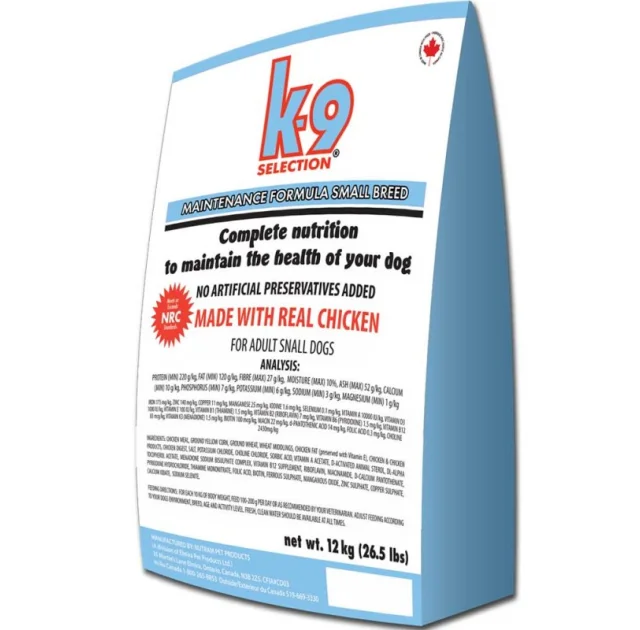 Сухой корм K9 Selection Small Breed Maintenance для щенков мелких пород, 20 кг