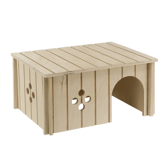 Дерев'яний будиночок Ferplast Sin 4646 Wood House Rabbit для дрібних тварин