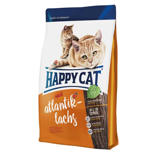 Сухий корм Happy Cat Supreme Adult Atlantik-Lachs для дорослих котів, з лососем, 10 кг