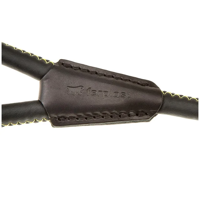 Повідець з еко-шкіри Ferplast Derby G10 / 110 Black для собак, 10 мм, 110 см