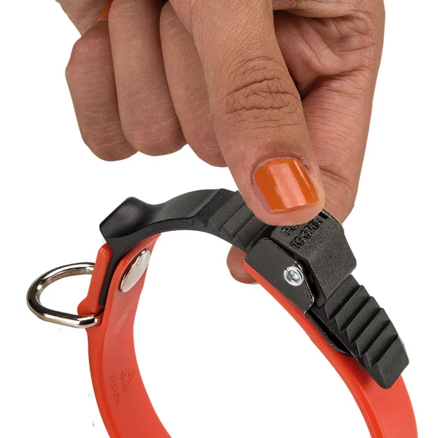 Эластичный ошейник с системой микрорегулировки Ferplast Ergoflex C15/25 Orange для собак