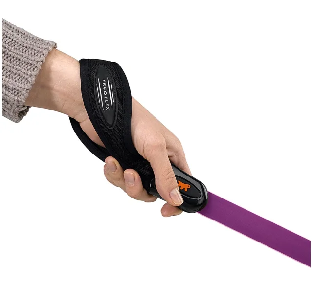 Эластичный поводок с эргономичной ручкой Ferplast Ergoflex GM25/55 Purple для собак, 25 мм, 55 см