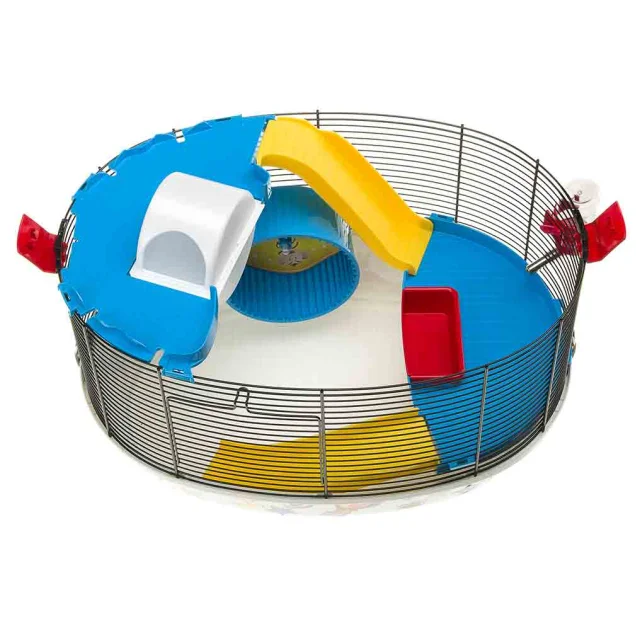 Клітка Ferplast Cage circus Fun Black для хом'яків з кольоровими наклейками