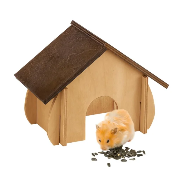 Дерев'яний будиночок Ferplast Sin 4648 Wodden House Hamster для дрібних тварин