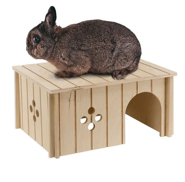 Дерев'яний будиночок Ferplast Sin 4646 Wood House Rabbit для дрібних тварин