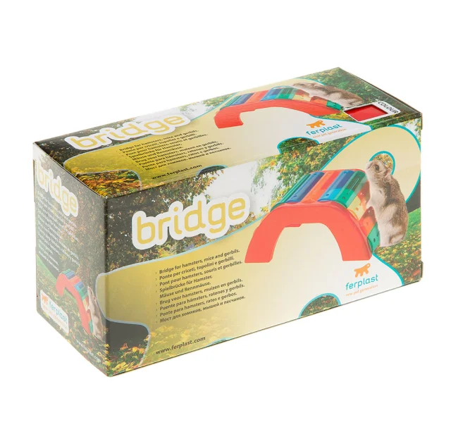 Пластиковий місток Ferplast PA 4640 Bridge Multicolor для хом'яків