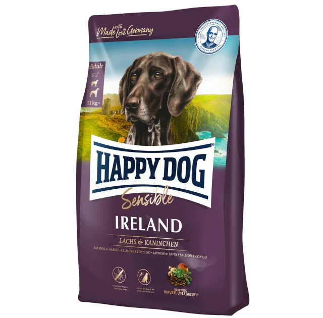 Сухой корм Happy Dog Supreme Sensible Ireland для взрослых собак от 11 кг с проблемами кожи и шерсти, 4 кг