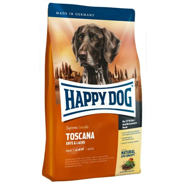 Сухой корм Happy Dog Supreme Sensible Toscana для всех взрослых собак всех пород, 12.5 кг