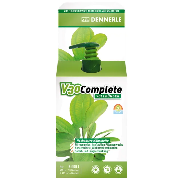 Полное комплексное удобрение Dennerle V30 Complete для всех аквариумных растений, 250 мл