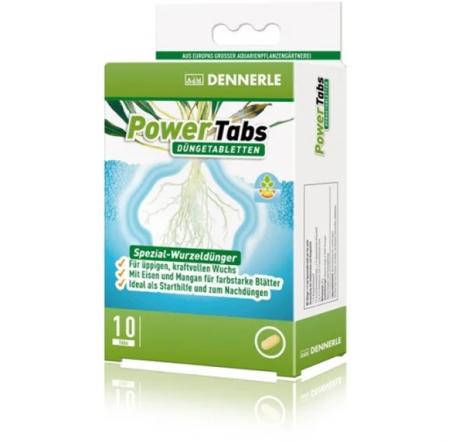 Спеціальне кореневе добриво Dennerle Power Tabs для будь-яких акваріумних рослин, 10 шт