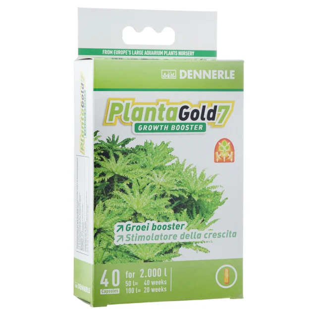 Стимулятор роста Dennerle PlantaGold 7 для всех аквариумных растений в капсулах, 40 шт.