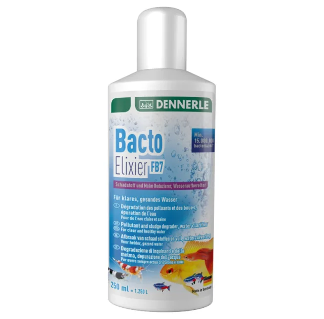 Бактерии для аквариума Dennerle Bacto Elixier FB7, 250 мл