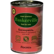 Вологий корм Baskerville для котів, лосось, 400 г