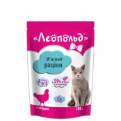 Влажный корм Леопольд для котов с птицей, 100 г