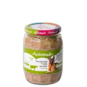Консерва Леопольд мясной корм для собак с говядиной и сердцами, 720 г