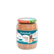 Консерва Леопольд мясной корм для собак с телятиной и рыбой, 720 г