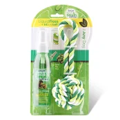 Набор TropiClean Liquid Floss + Rope Ball Игрушка с жидкой зубочисткой для ухода за ротовой полостью