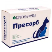 Гідрогель Креома-Фарм Пресорб при лікуванні отруєнь у всіх видів домашніх і сільгосп тварин, 20 шт × 10 г