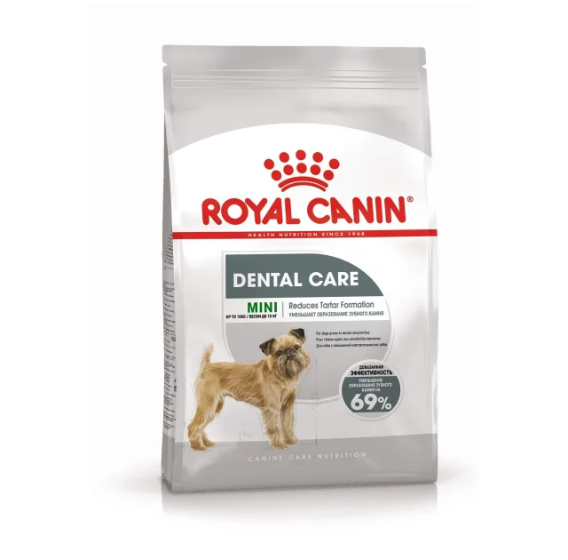 Сухой корм Royal Canin Mini Dental Care для уменьшения образования зубного камня у собак мелких пород, 1 кг