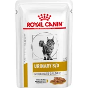Вологий корм Royal Canin Urinary S / O Moderate Calorie при сечокам'яній хворобі у котів, шматочки в соусі, 85 г