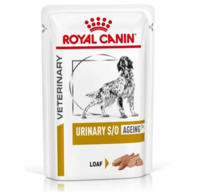 Влажный корм Royal Canin Urinary S/O Ageing 7+ при мочекаменной болезни у собак старше 7 лет, 85 г