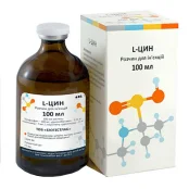 Розчин BioTestLab L-ЦІН при порушеннях обміну речовин для ВРХ, МРС, собак, кішок, кроликів, 100 мл