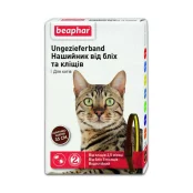 Нашийник Beaphar проти бліх та кліщів для котів, коричнево-жовтий, 35 см