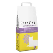 Впитывающий наполнитель Sanicat CityCat Parf для кошачьего туалета c ароматом лаванды, 5 кг