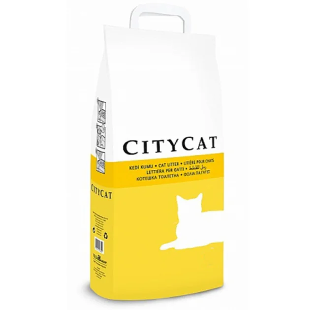 Всмоктується наповнювач Sanicat CityCat Clumping для котячого туалету, без ароматизатора, 5 кг