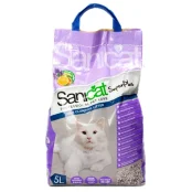 Комкующийся наполнитель Sanicat SuperPlus для кошачьих туалетов с ароматом апельсина и лаванды, 5 л (3, 1 кг)