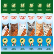 Колбаски B&B Allegro Cat со вкусом лосося и форели, 6 х 5 г