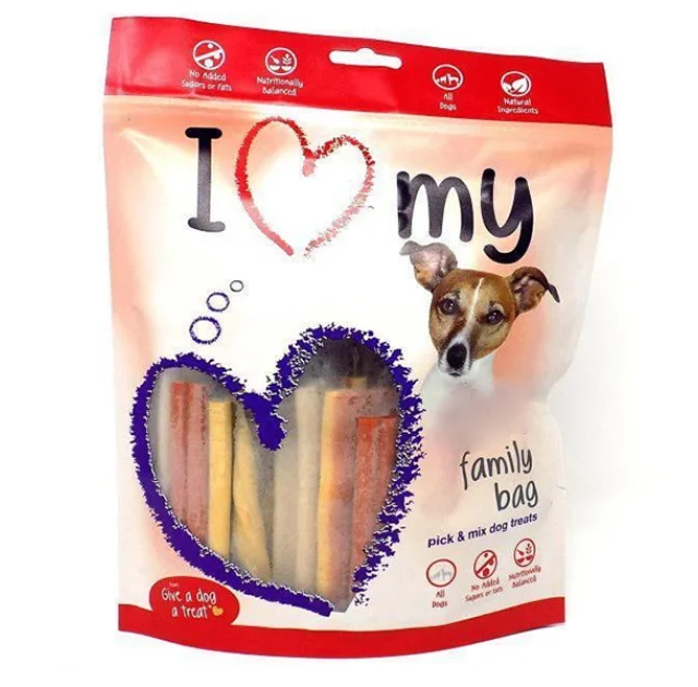Микс лакомств I Love My Family Bag для животных, 700 г
