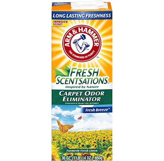 Дезодорант Arm & Hammer Fresh Scentsations Carpet Odor для ковров в виде порошка, свежий бриз, 850 г