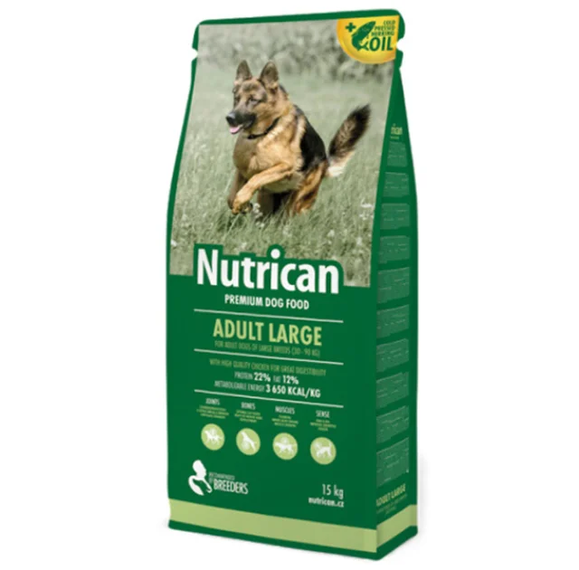 Сухий корм Nutrican Adult Large для собак великих порід будь-якого віку зі смаком курки, 15 кг