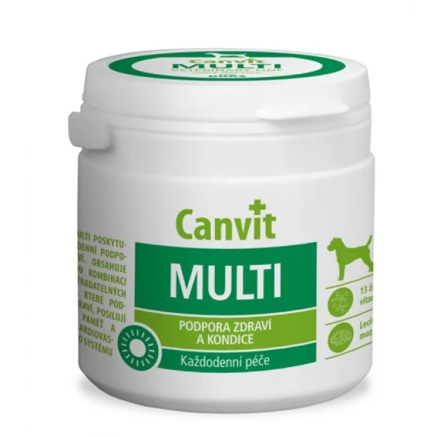 Вітамінна добавка Canvit Multi for Dogs для поліпшення фізичної форми у собак, 500 г