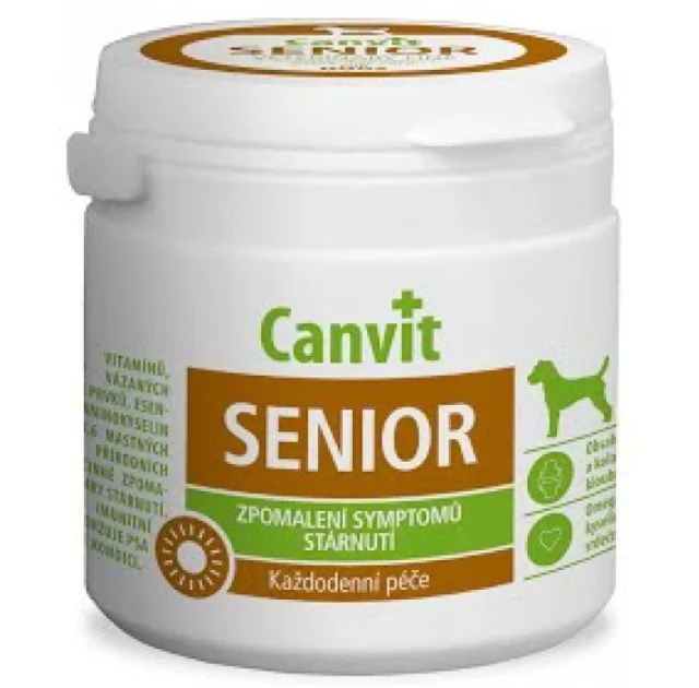 Вітамінна добавка Сanvit Senior for Dogs для уповільнення ознак старіння для літніх собак від 7 років, 500 г