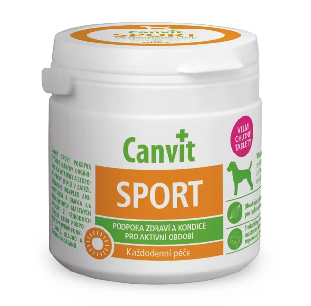 Вітамінна добавка Сanvit Sport for Dogs для зміцнення здоров'я для собак, 100 г
