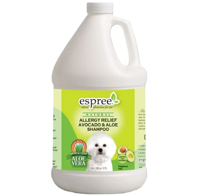 Гипоаллергенный шампунь Espree Allergy Relief Avocado&Aloe для чувствительной кожи, для собак, 3.79 л