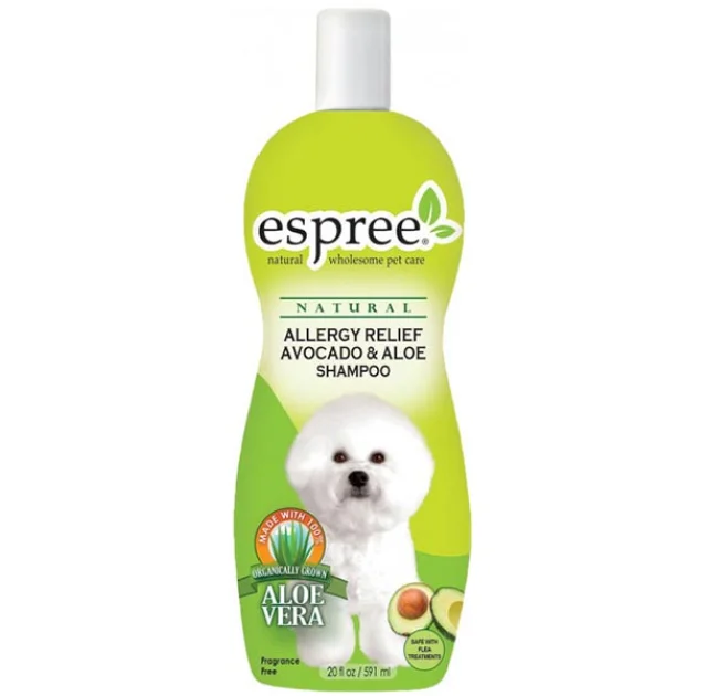 Гипоаллергенный шампунь Espree Allergy Relief Avocado&Aloe для чувствительной кожи, для собак, 591 мл