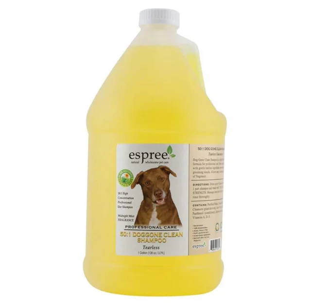 Суперконцентрированый шампунь Espree Doggone Clean 1:50 для профессиональных грумеров для собак, 3,79 л
