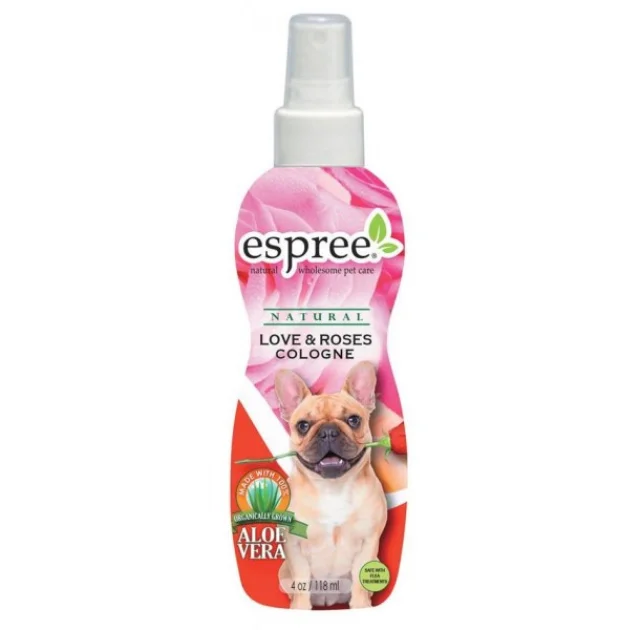 Одеколон Espree Love & Roses Cologne для собак с ароматом цветущего розового сада, 118 мл