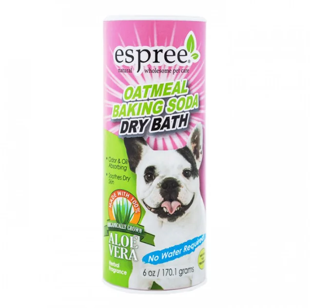 Сухой шампунь Espree Oatmeal Baking Soda Dry Bath для собак с протеинами овса и пищевой содой, 177 мл