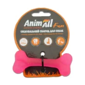 Игрушка AnimAll Fun кость, коралловая, 8 см
