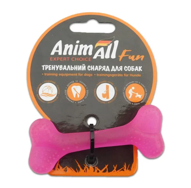 Игрушка AnimAll Fun кость, фиолетовая, 8 см